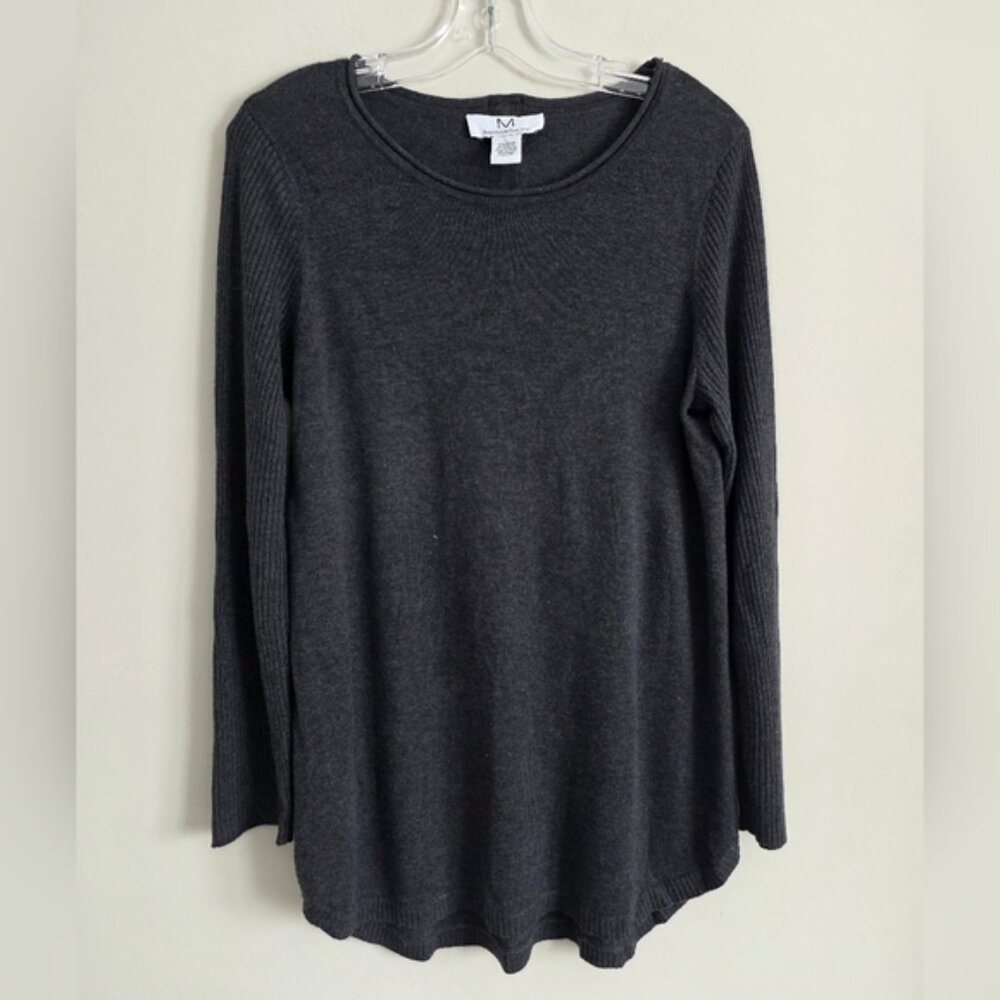 MAGASCHONI | Cashmere Blend Sweater Tunic Gray Sz LARGE